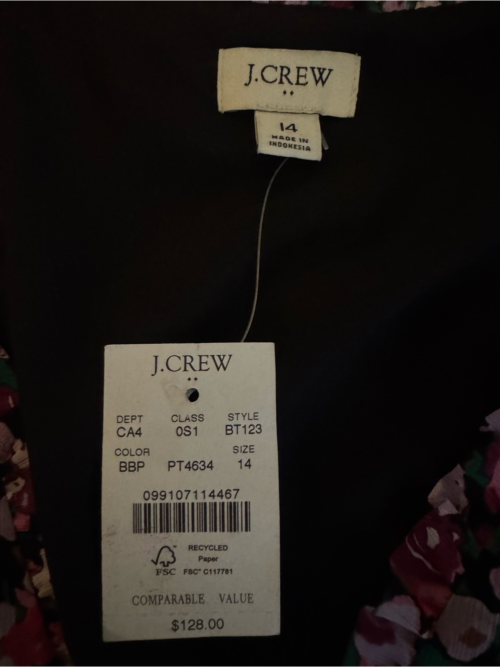 JCrew Factory Ruffle V-neck midi dress - Picture 3 of 3